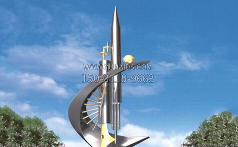 校园抽象不锈钢科教兴国博鱼网页版