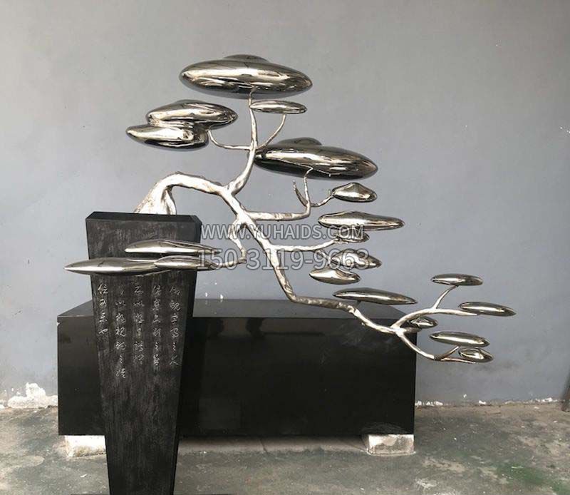 不锈钢迎客松景观博鱼网页版  不锈钢迎客松景观博鱼网页版