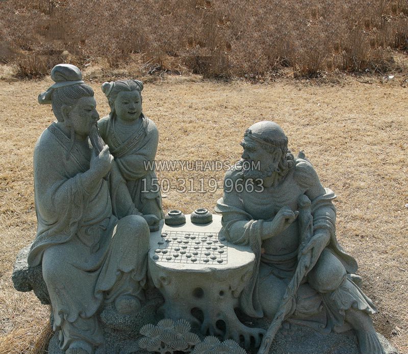 公园八仙下棋小品铜雕 公园八仙下棋小品铜雕