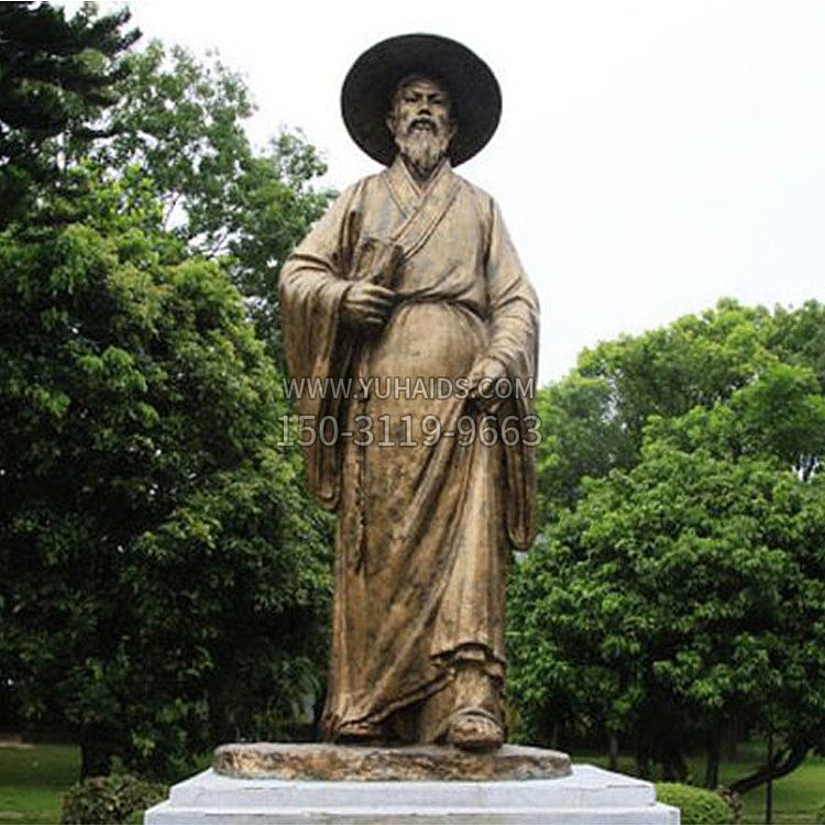 中国历史文化名人北宋文学家苏轼苏东坡铜雕像 中国历史文化名人北宋文学家苏轼苏东坡铜雕像