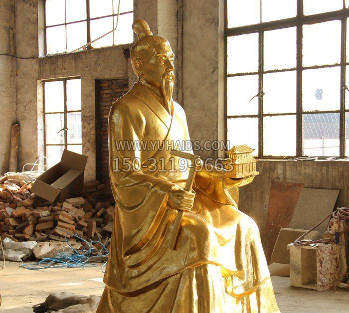 铸铜鲁班古代人物铜雕 铸铜鲁班古代人物铜雕