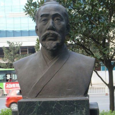 公园管仲胸像名人石雕是怎么制作出来的?