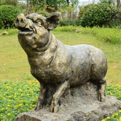 公园生肖蛇铜雕作品图片大全