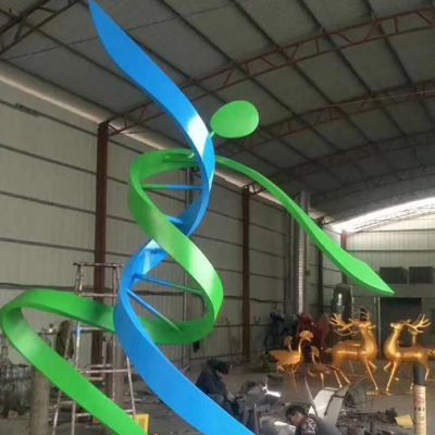 不锈钢抽象舞蹈人物博鱼网页版作品图片大全