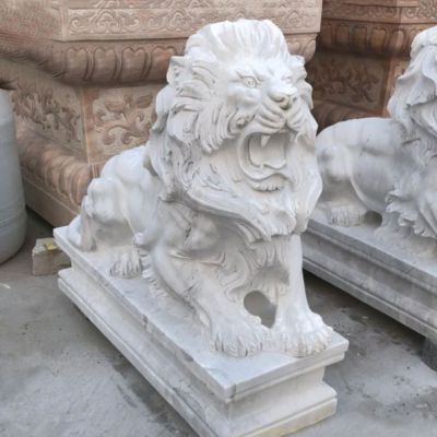 汉白玉西洋狮子头