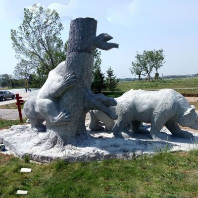 站立狗熊博鱼网页版作品图片大全