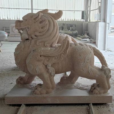 晚霞红古代神兽貔貅作品图片大全