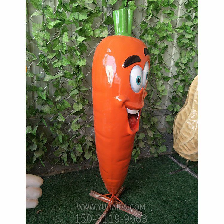 玻璃钢卡通搞怪蔬菜胡萝卜博鱼网页版