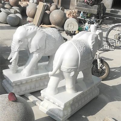 汉白玉门口大象博鱼网页版动物石雕有什么寓意？