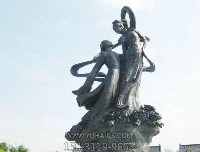 广场景观牛郎织女神话故事人物青铜博鱼网页版 广场景观牛郎织女神话故事人物青铜博鱼网页版
