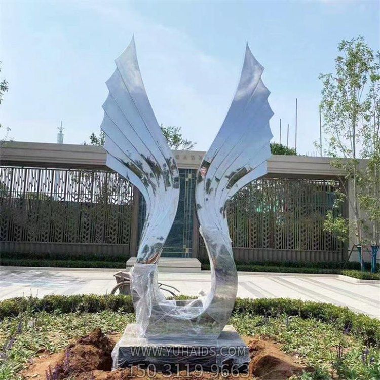 抽象景观不锈钢户外园林羽翼翅膀博鱼网页版