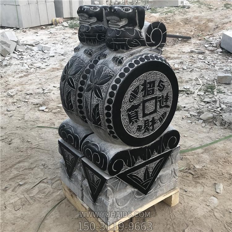 仿古青石石雕庭院门口门墩抱鼓石博鱼网页版