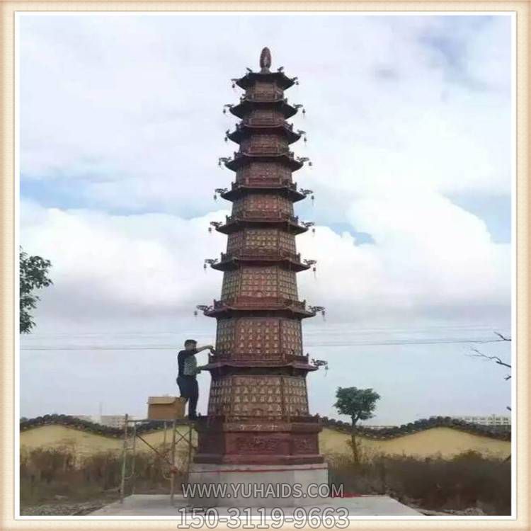 户外景区大型铜雕佛塔博鱼网页版