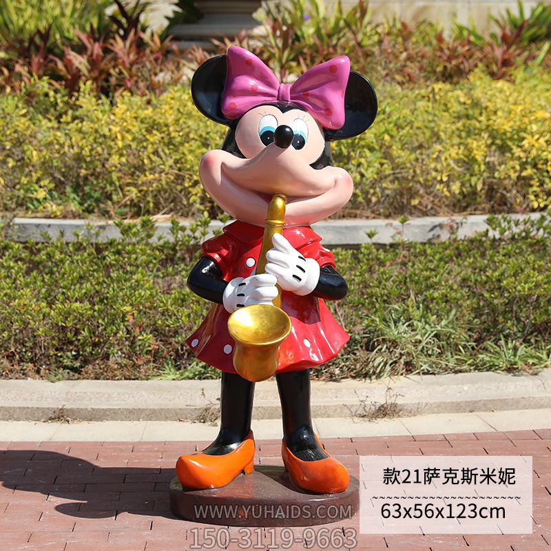 景区一只吹萨克斯的玻璃钢米老鼠博鱼网页版