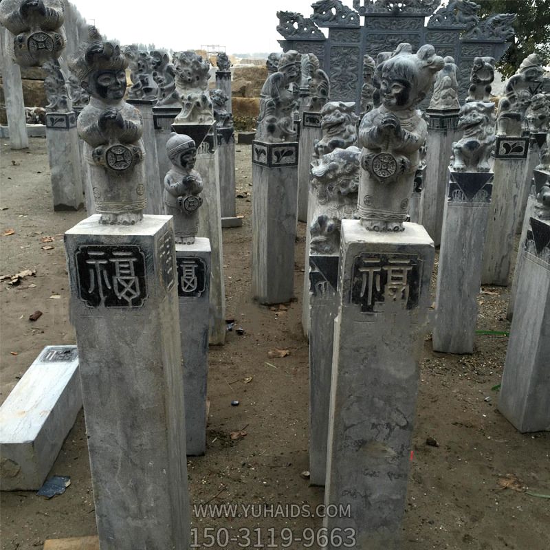 善财童子浮雕拴马柱博鱼网页版