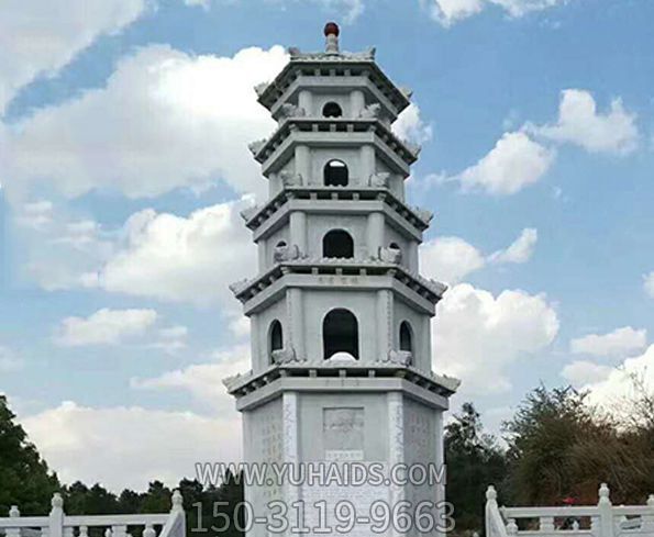 大理石多层宝塔寺院景观石雕博鱼网页版