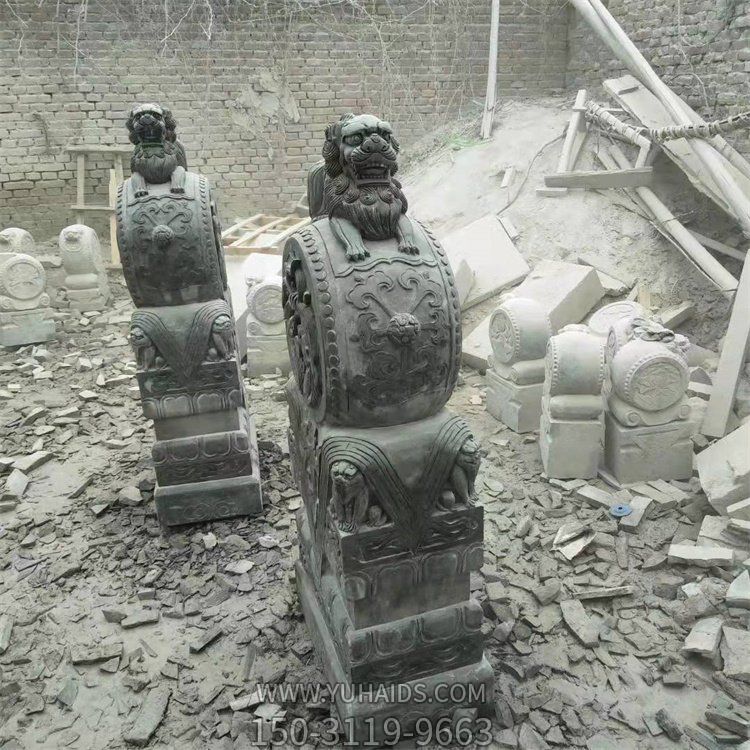 大理石狮子门墩抱鼓石博鱼网页版