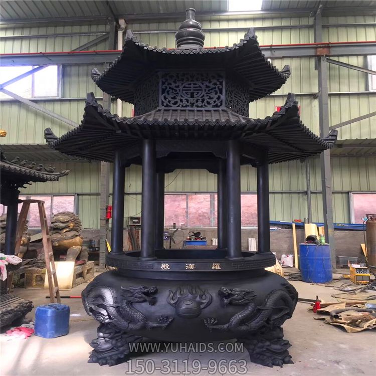 寺院佛教户外摆放铸铁化宝焚经香炉博鱼网页版