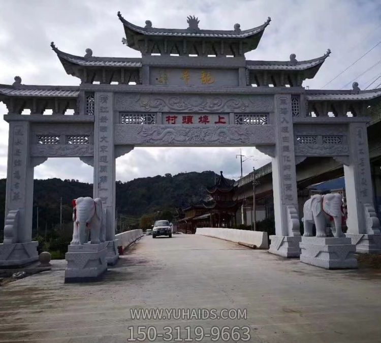 景区城镇石雕大型户外牌坊博鱼网页版