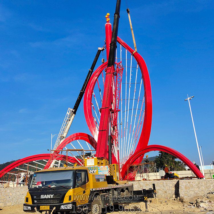 广场大型创意不锈钢景观摆件博鱼网页版