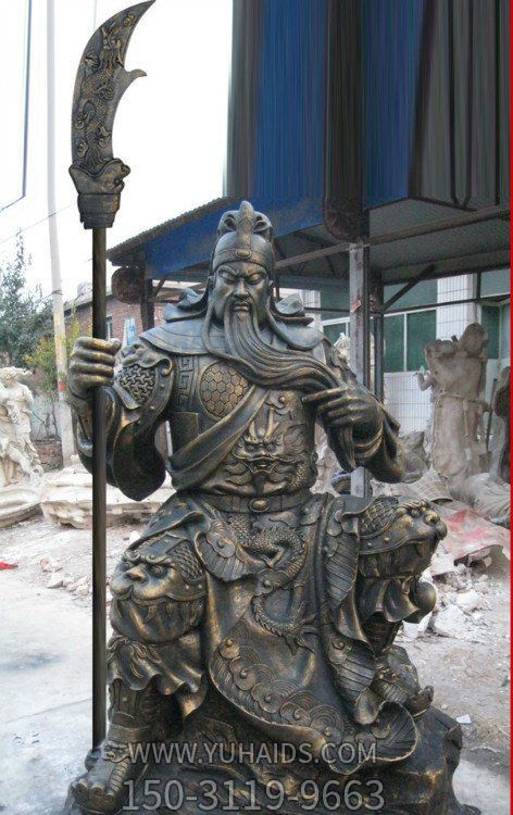 户外大型铜雕拿大刀的我财神关公博鱼网页版