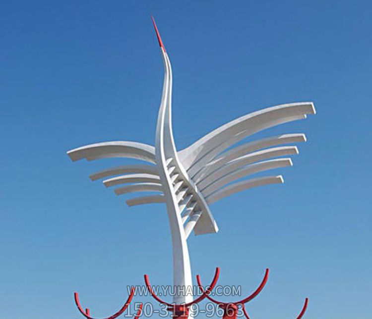 广场不锈钢大雁抽象飞翔博鱼网页版