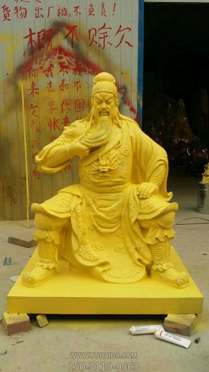 户外景区石雕喷漆关公博鱼网页版
