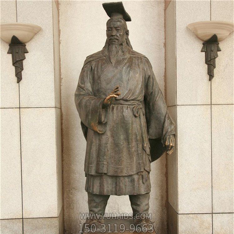 广场街道铸铜园林广场古代人物景观博鱼网页版