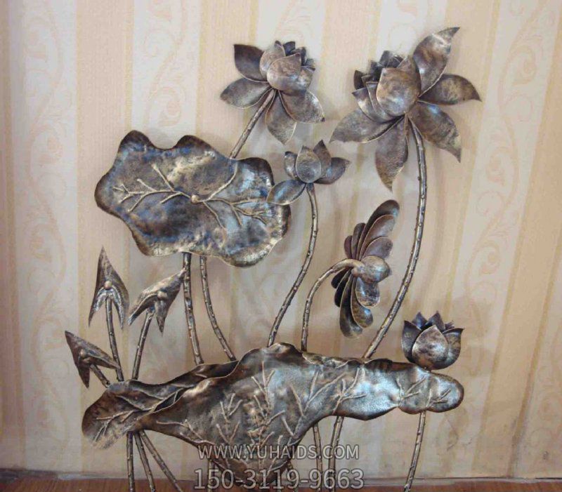 公园锻铜铸铜创意荷叶荷花博鱼网页版