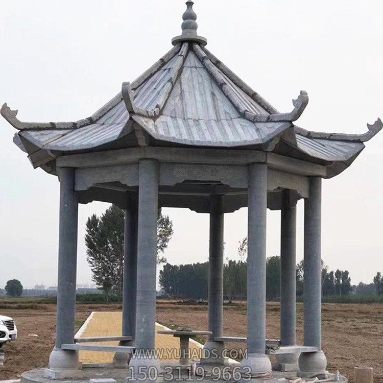 户外广场休息乘凉石亭子 景观古建石凉亭博鱼网页版