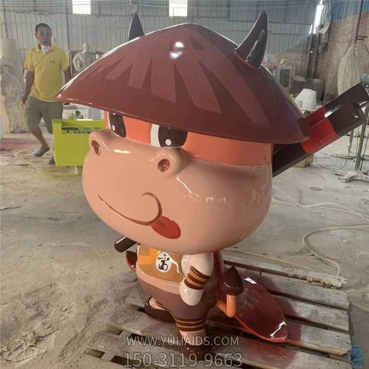 玻璃钢卡通户外园林景观小牛博鱼网页版
