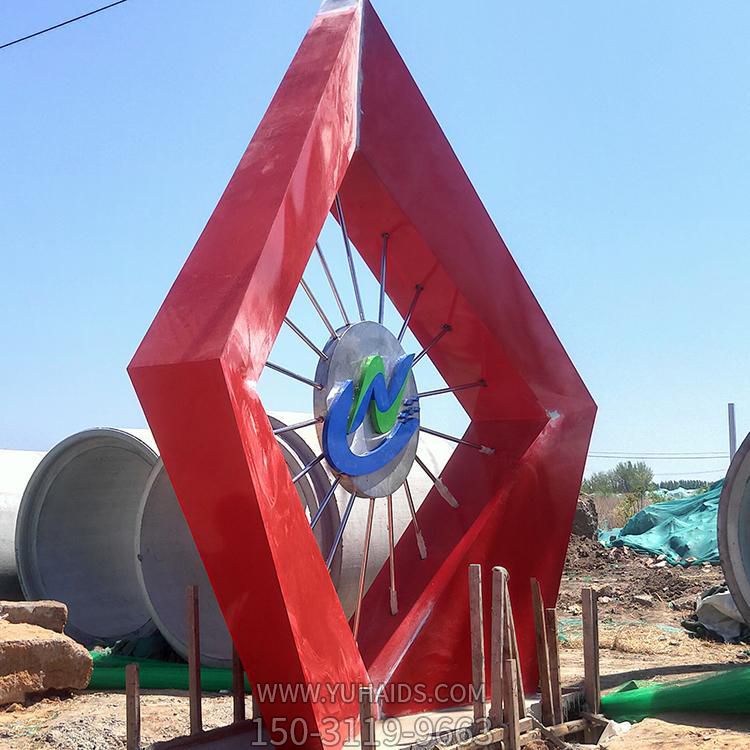 城市广场不锈钢几何园林大型创意摆件博鱼网页版