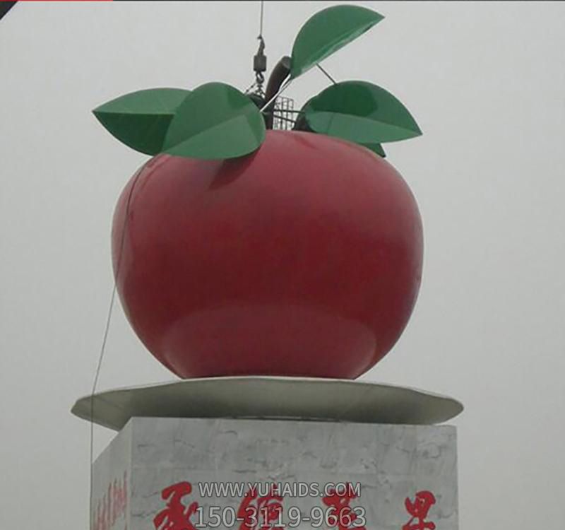 仿真彩绘不锈钢广场大型苹果博鱼网页版