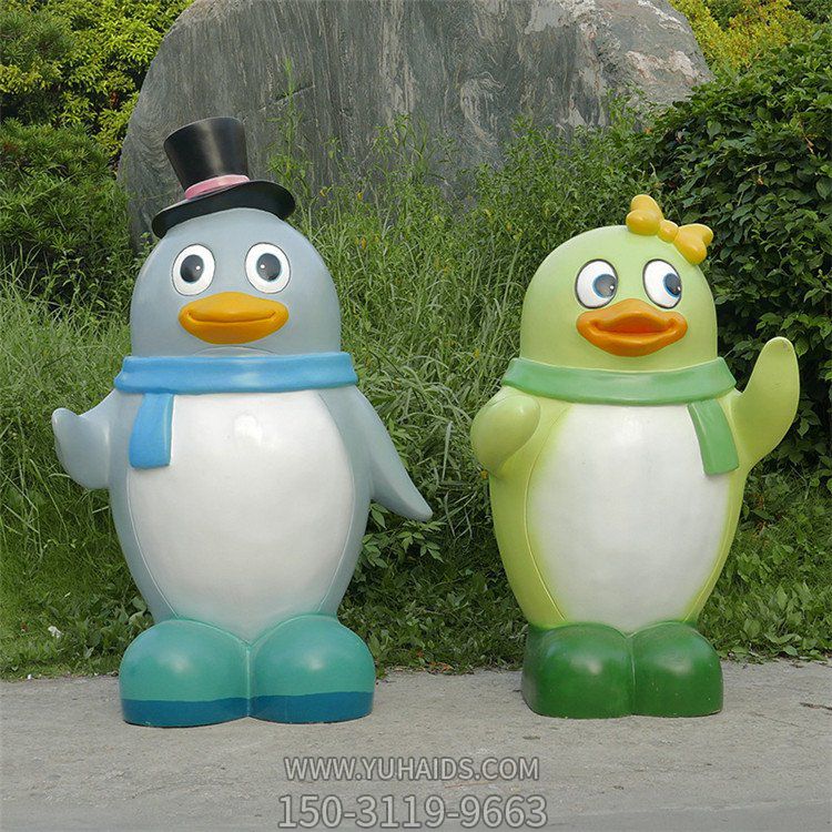 游乐园玻璃钢卡通企鹅博鱼网页版