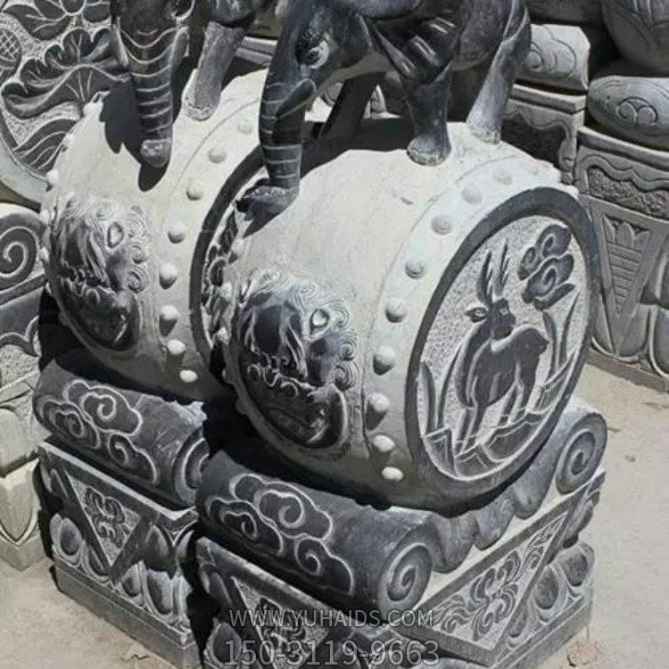 庭院别墅青石石雕户外创意景观抱鼓石雕博鱼网页版