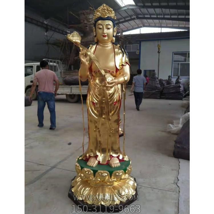 寺庙大型玻璃钢喷金烤漆千手观音博鱼网页版