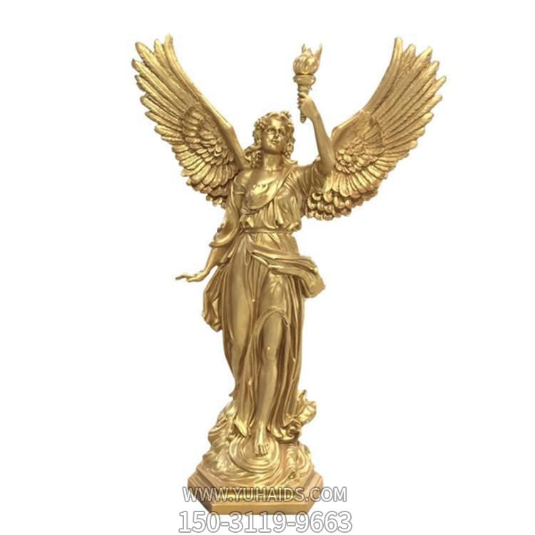 玻璃钢喷金烤漆西方天使博鱼网页版