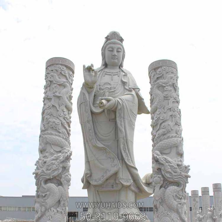 户外景区大理石石雕观音博鱼网页版