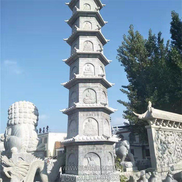 寺庙青石舍利塔花岗岩石塔寺 院石雕佛塔博鱼网页版