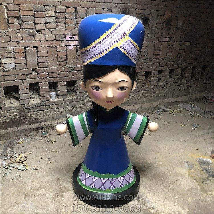 公园摆放玻璃钢卡通少数民数博鱼网页版