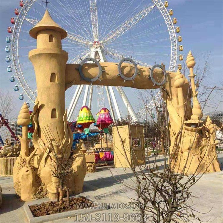 玻璃钢卡通城堡 游乐园儿童门头拱门博鱼网页版