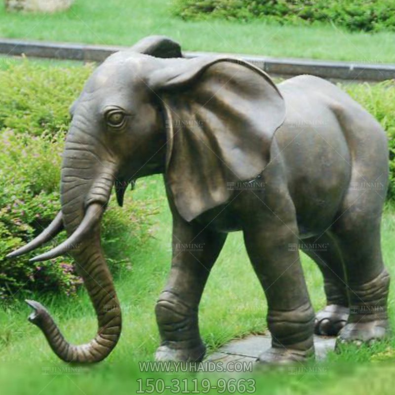 大型仿真户外园林景观玻璃钢大象博鱼网页版