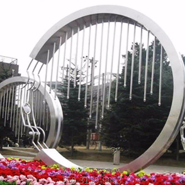 不锈钢几何创意金属拉丝圆环博鱼网页版