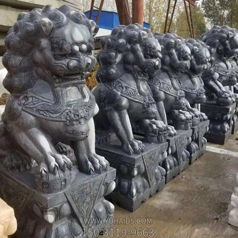 祠堂寺庙仿古青石石雕家用麒麟博鱼网页版