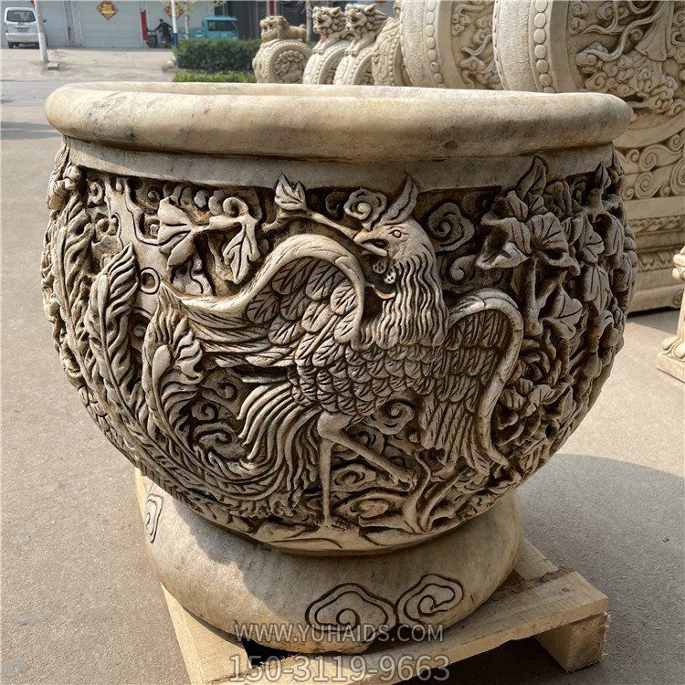 汉白玉仿古水缸石缸博鱼网页版