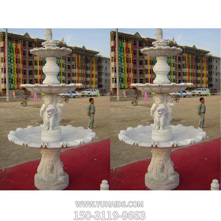 西方大理石石雕欧式多层喷泉博鱼网页版