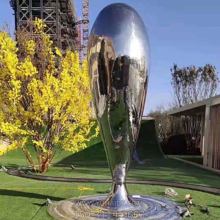 不锈钢镜面大水滴，涟漪，景观摆件博鱼网页版