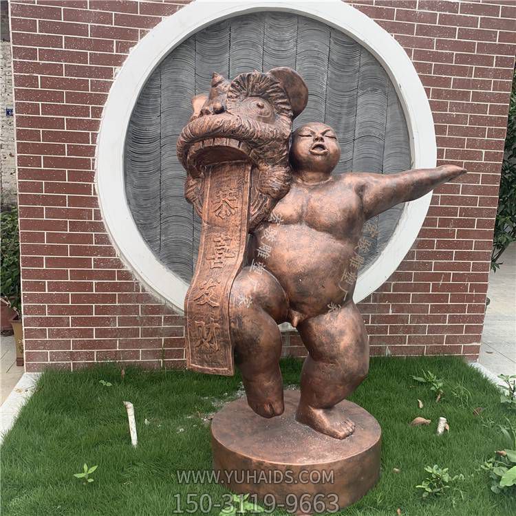  小区广场摆放玻璃钢小品人物博鱼网页版