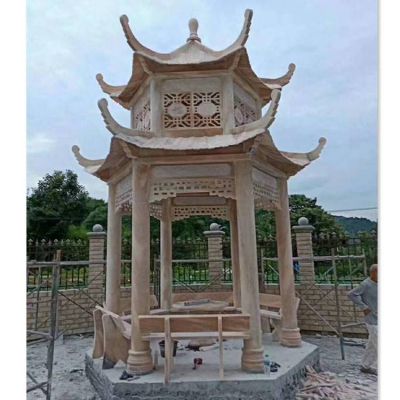 多层中式公园户外六角凉亭博鱼网页版