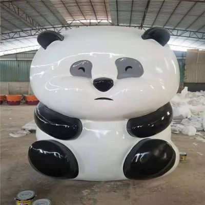 商场室内摆放玻璃钢卡通熊猫公仔博鱼网页版